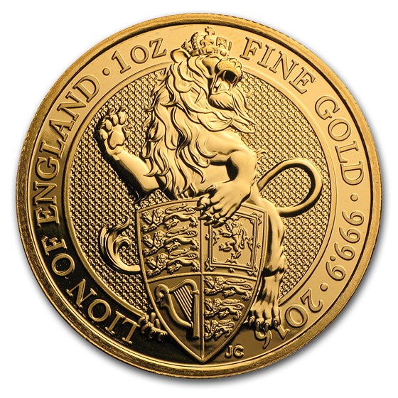 1 oz Gold Queen's Beasts (Abrasions) 1 oz Gold Queen's Beasts (Abrasions)